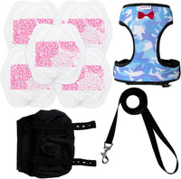 Adjustable Chicken Harness Diaper - Small / Camouflage blue