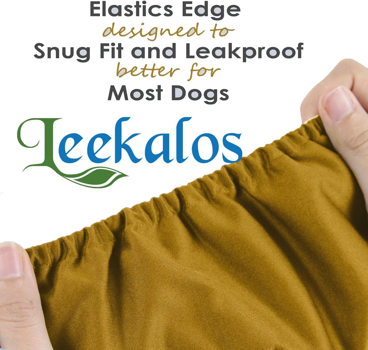 Leekalos Male Dog Diapers - Medium / Green,Yellow,Gray - image 2
