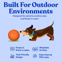 Doggie Dooley Virtually Indestructible Dog Ball - Assorted / X-Large (14 inch) - image 3