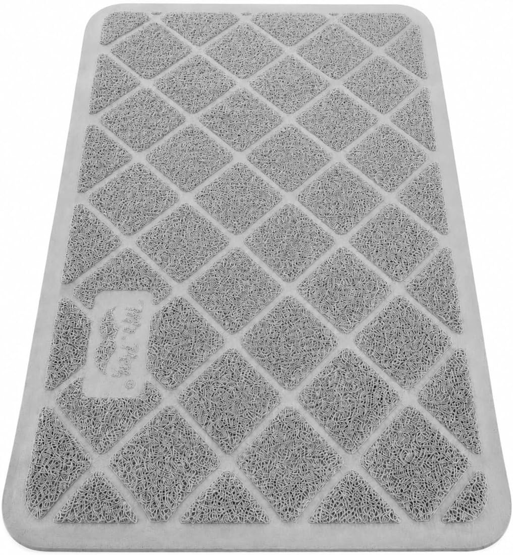 Mr. Pen, Large Cat Litter Mat, 23”x 35” - Gray