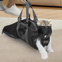 Cinf Cat Restraint Grooming Bag - L Size–Fits large breed cats (12–18 lbs) / Black