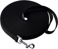 Dog/Puppy Obedience Recall Training Agility Lead, Great for Play - Black / 30 Feet