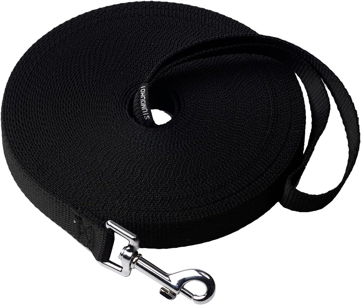 Dog/Puppy Obedience Recall Training Agility Lead, Great for Play - Black / 30 Feet