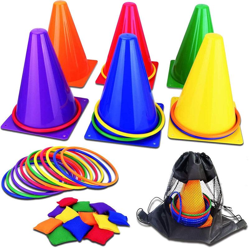 unanscre 31PCS 3 in 1 Carnival Outdoor Games Combo Set for Kids