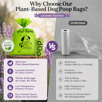 Cherry Blossom Scented Dog Poop Bags, 42 Rolls 630 counts - Green / 360 Count (Pack of 1) - image 4