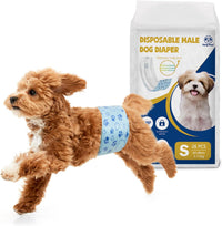 Dog Diapers Male Disposable, Belly Bands for Male Dogs, S 26pcs – Essentials for Dogs - S-26