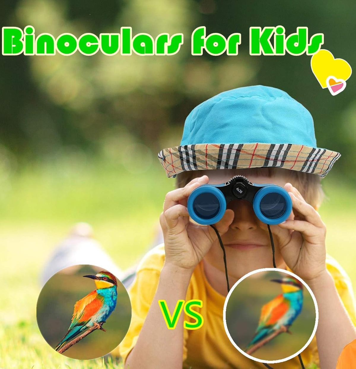 Scotamalone Kids Toy Binoculars Shock Proof for Age 3-12 Years Old - blue / one pc (Pack of 1) - image 2