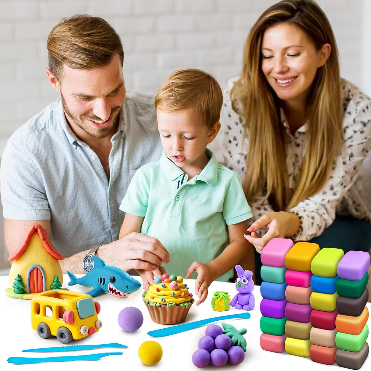 YOPINSAND air dry clay kit in 170 colors with modeling tools - view 11