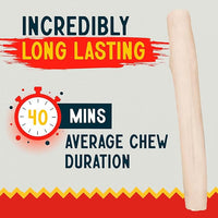 Canine Chews 10" Dog Rawhide Retriever Rolls - Rawhide Bones for Large Dogs (50 pk) - Natural Beef Dog Rawhide Chews - Single Ingredient Dog Rawhide Bones - Large Rawhide Bones for Dogs Dental Chew