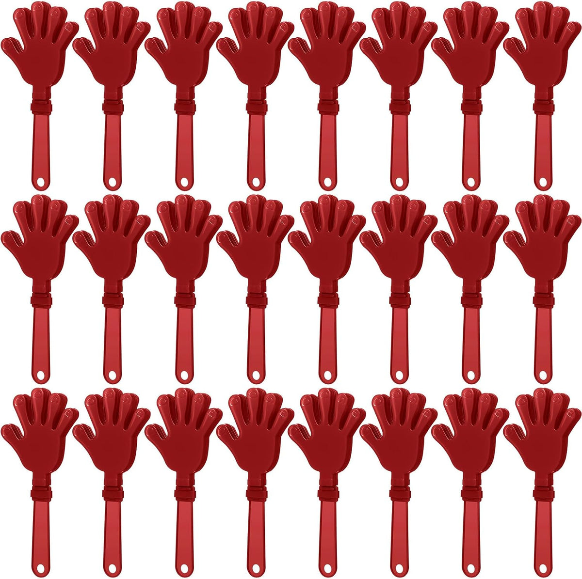 24 royal blue plastic hand clapper noisemakers, 7.5 inches long - view 7