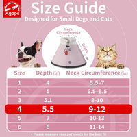 Agape soft dog cone for small dogs and cats, reflective and lightweight - view 2