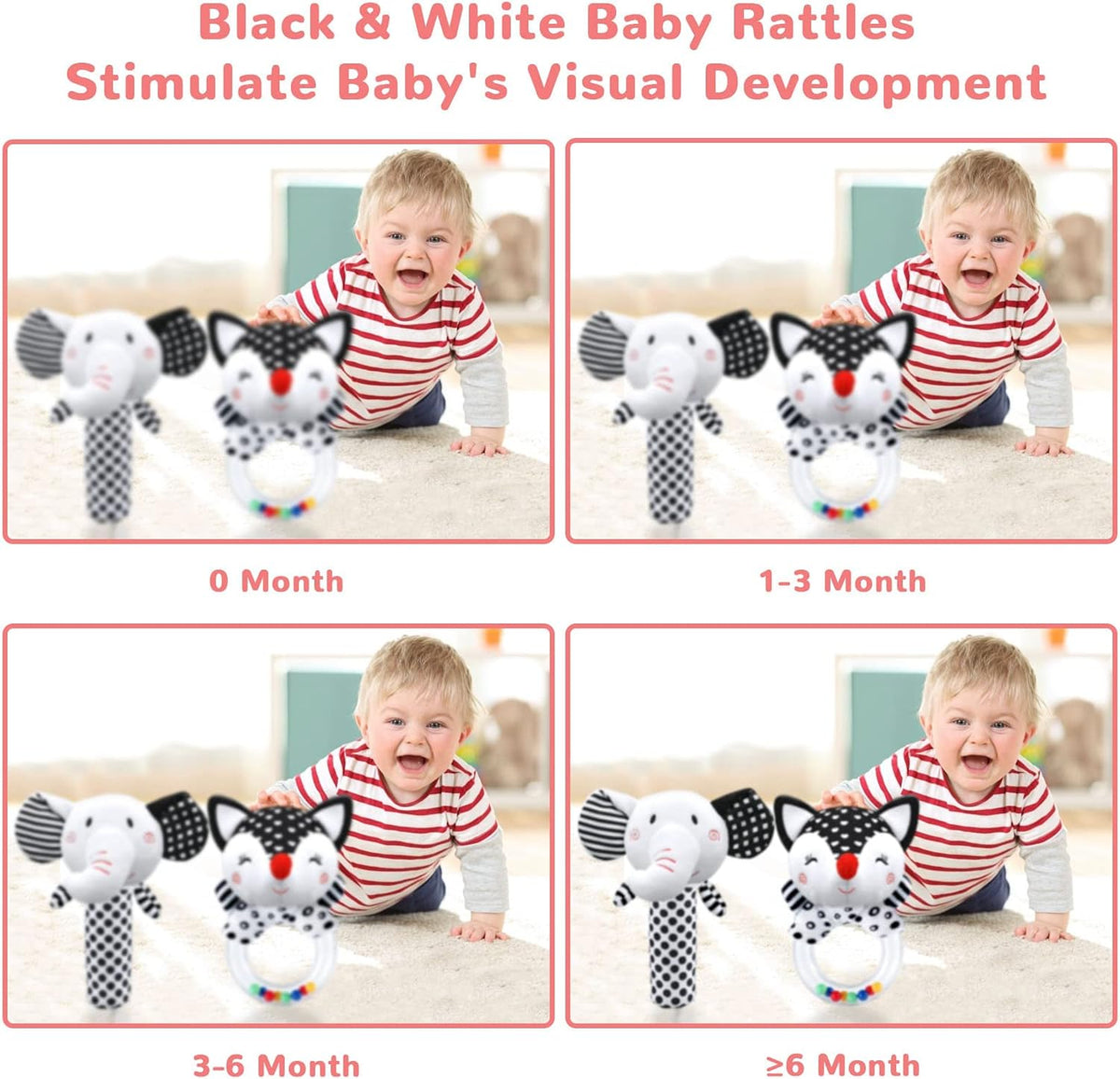 XIXILAND Baby Rattles 0-6 Months Newborn Toys Infant Toys 0-3 Months - Baby Rattles - image 2