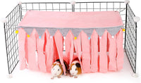 Guinea Pig Hideout, Guinea Pig Corner Hideout - Pink / 23"L x 11.7"W x 11.2"TH