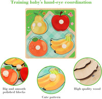 Wooden Peg Puzzles for Toddlers 1-3 - Style a - image 4