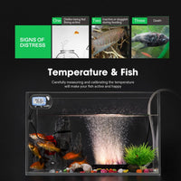 VIVOSUN 4-Pack LCD Digital Aquarium Thermometer – Essentials for Fish - 2 packs - image 4