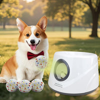 MEKAPLE Automatic Dog Ball Launcher - Silver Grey