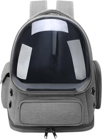 Cat Backpack Carrier for Cats and Small Dogs - Grey / Large