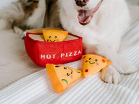ZippyPaws Burrow Hide & Seek Plush Puzzles, Milk and Cookies - Pizza Box - image 2
