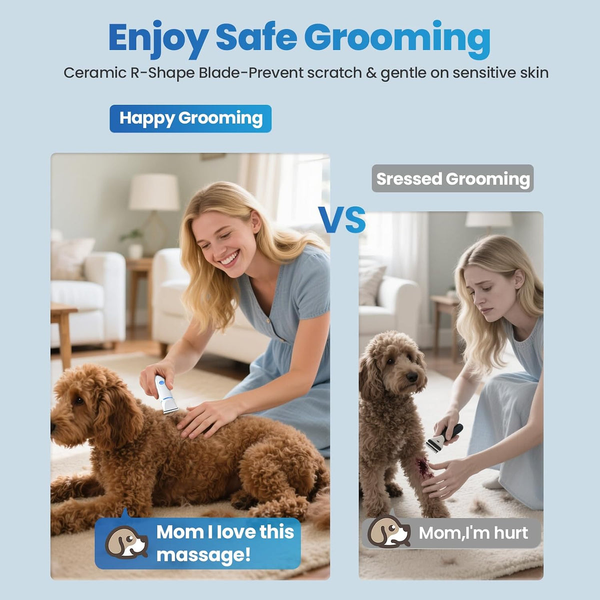 PETYGO 3-in-1 rechargeable cordless dog and cat grooming kit - view 3