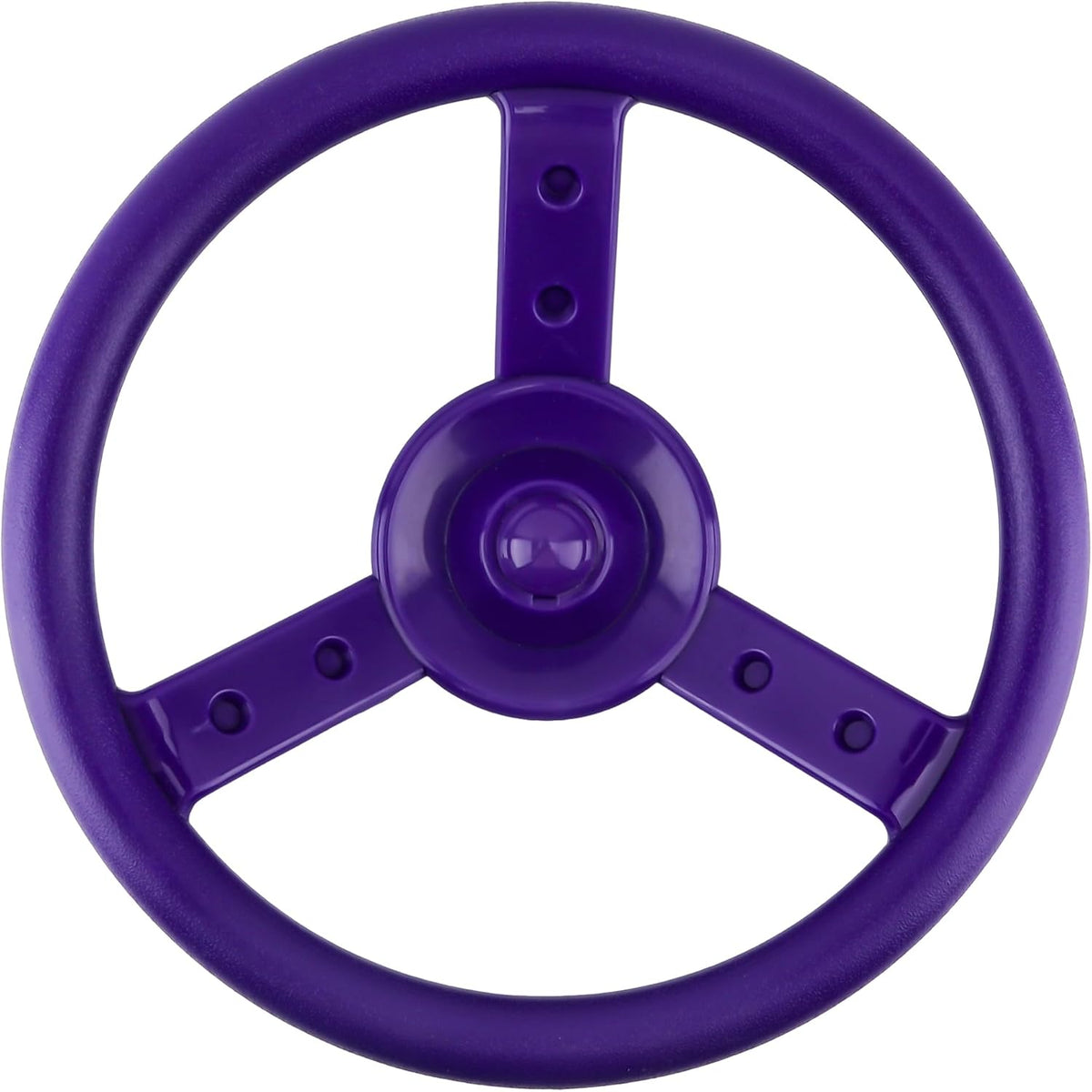 Haconba 10 inch blue plastic playground steering wheel with mounting hardware - view 2