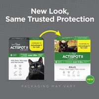 TevraPet Actispot II Flea Treatment for Large Cats 9+ lbs | 6 Doses | Powerful Prevention and Control