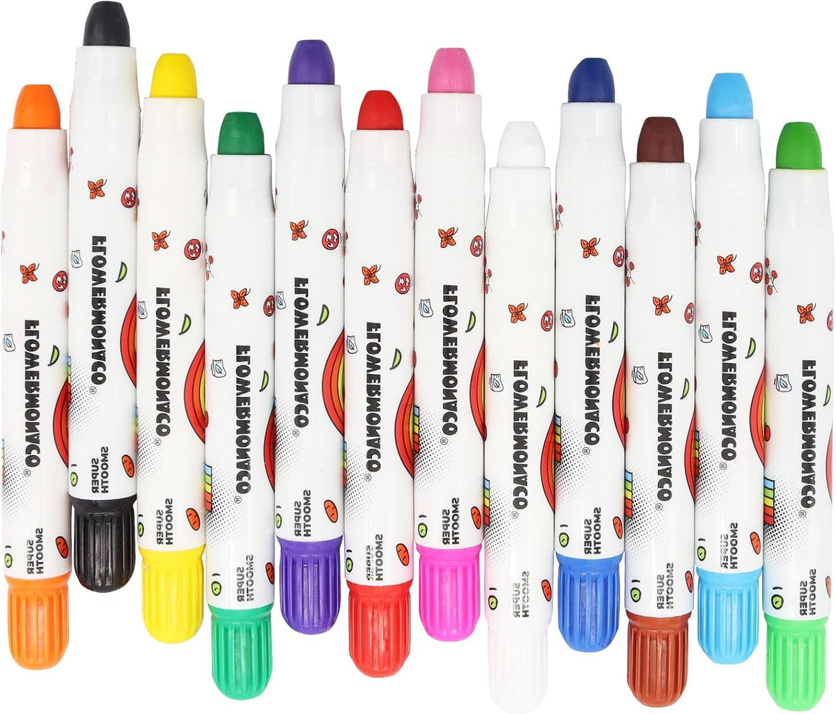 Lebze Washable Jumbo Crayons - 12 Colors - image 2
