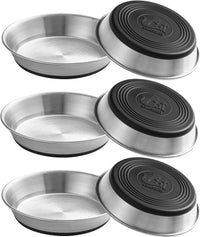 Stainless Steel Cat Bowls - 6 Pack