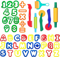 DIMROM Clay and Play Dough Tools Nine Piece Set, Ages 3 & Up - 47-piece Set