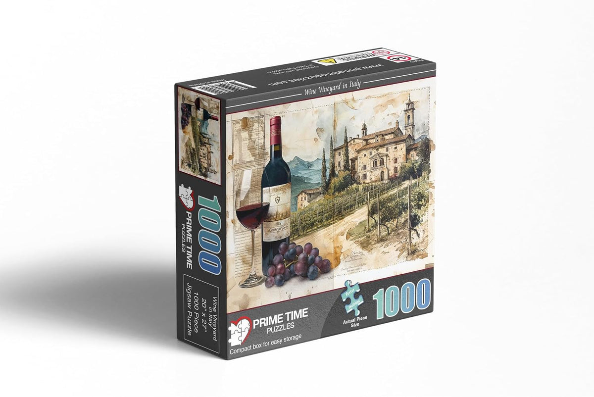 Christmas Advent Puzzle 1000 Piece Countdown 2026 – Fun for Kids & Family - Wine Vineyard - image 3