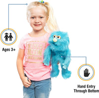 14" Blue Monster, Hand Puppet – Fun for Kids & Family - image 2