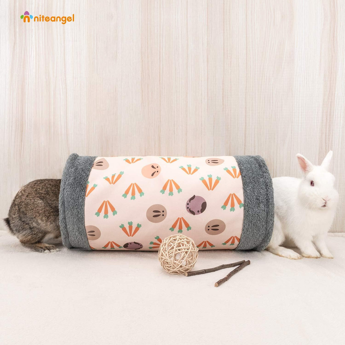 Niteangel Guinea Pig Tubes & Tunnels for Dwarf Rabbits Bunny Guinea - image 2