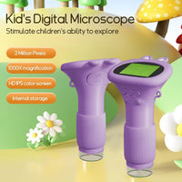 WINWEND Kids Microscope Pocket Microscope 1000X Portable Microscope - Purple - image 3