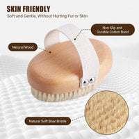 Soft Boar Bristle Pet Palm Brush for Short Haired Dogs and Cats - image 4