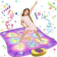 SUNLIN Dance Mat for Girls Ages 3-8 - Purple