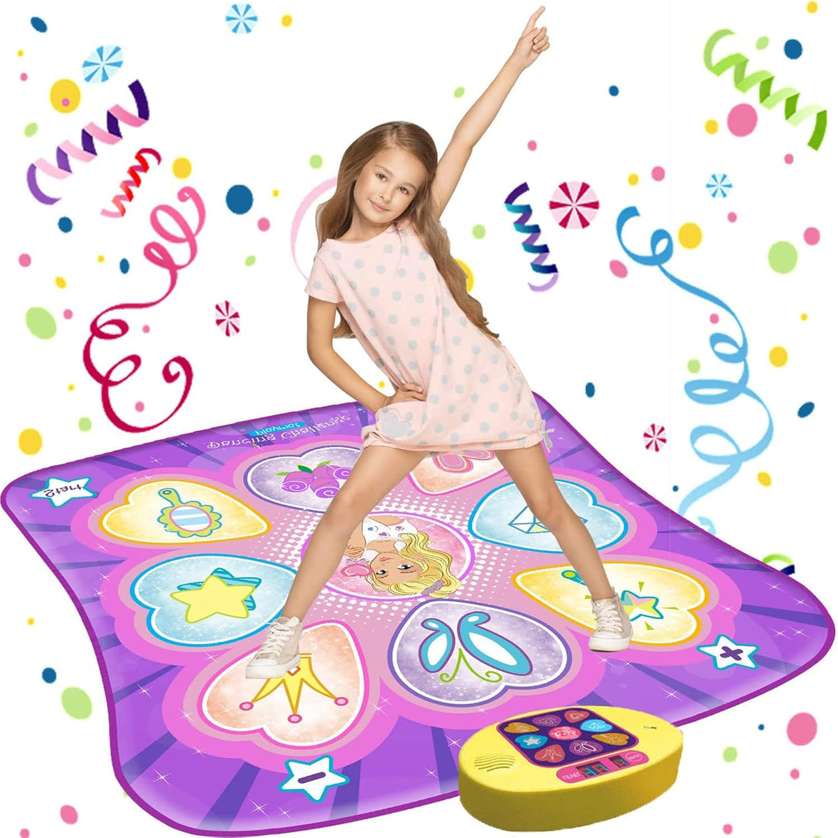 SUNLIN Dance Mat for Girls Ages 3-8 - Purple