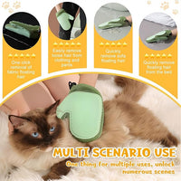 Pet Hair Removal Glove,2025 New All-in-One Grooming Mist Pet Hair Remover Gloves, Pet Hair Remover Glove for Cats & Dogs,Double-Sided Reusable Gloves for Couch, Clothing,Carpet (Pink)