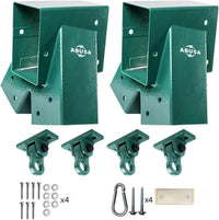 ABUSA heavy duty A-frame swing set brackets with 4 swing hangers and bolts - view 5