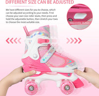 Kids Roller Skates for Boys - Cotton Candy Dream / Small(10C-13C) - image 4