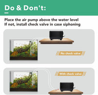 hygger 5W/10W Ultra Quiet Aquarium Air Pump - 5W, Up to 150 Gallon - image 4