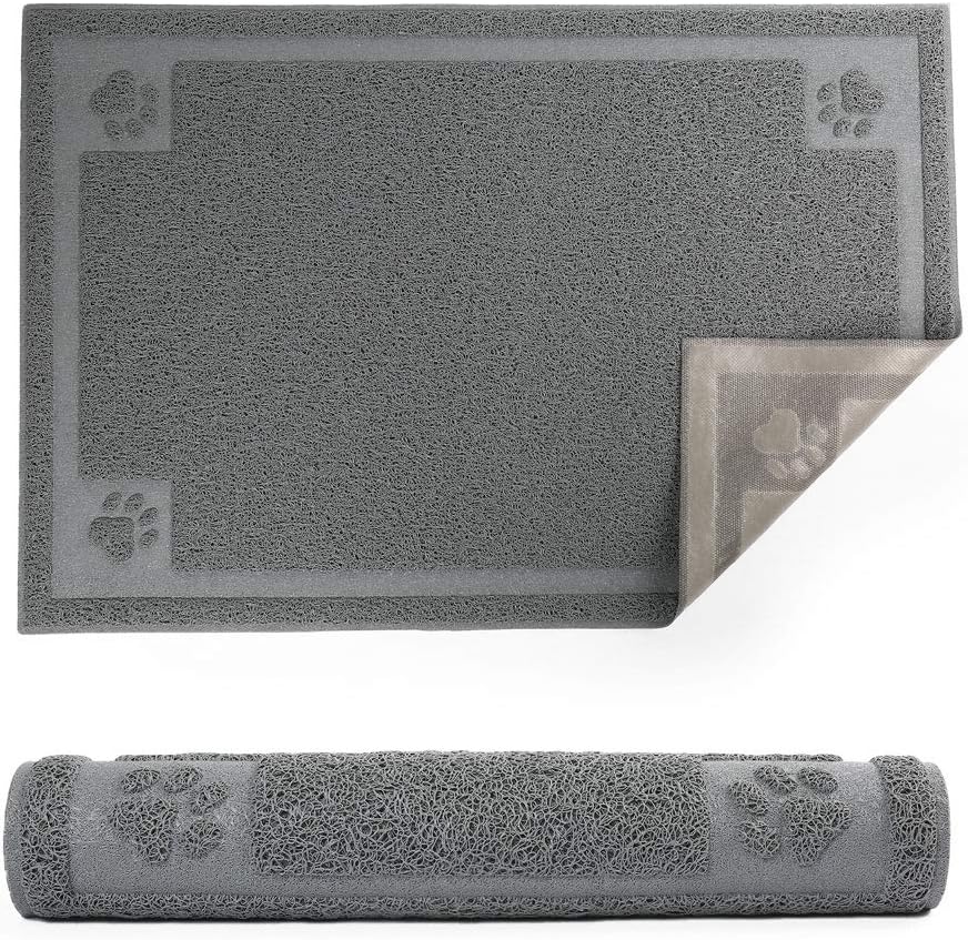 Prime Pets Dog Food Mat Waterproof, 35”x 24”