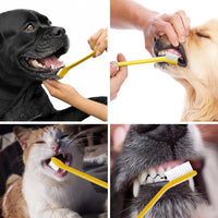 Pet Republique dog toothbrush set of 6 with dual-headed handles - view 4