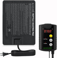 Aiicioo Reptile Heating Pad - 6" X 8"(8W) with Thermostat