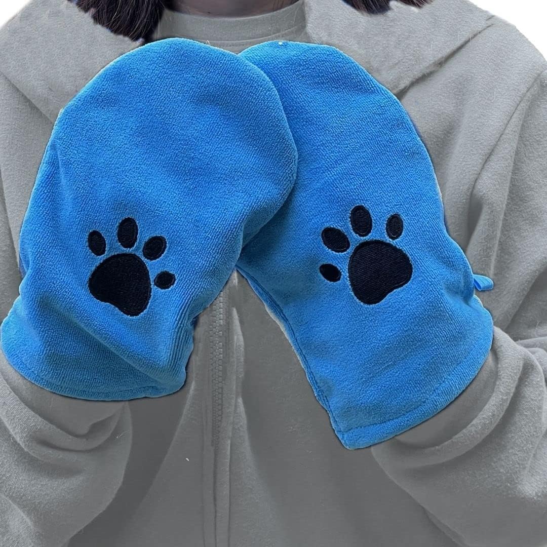 Penny & Niko Microfiber Pet Towel Mitts - Standard - 2 pack / blue - image 3