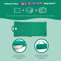 ROLLEE POLLEE Nap Sac Roll Up Napping Blanket with Attached Pillow - Hooray Bluey - image 4