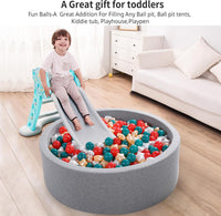 Star Ball Pit Balls for Toddlers, Ball Pool Play Tent - Red+Pearl White+Pearl Gold+Deep Green / 100 - image 2