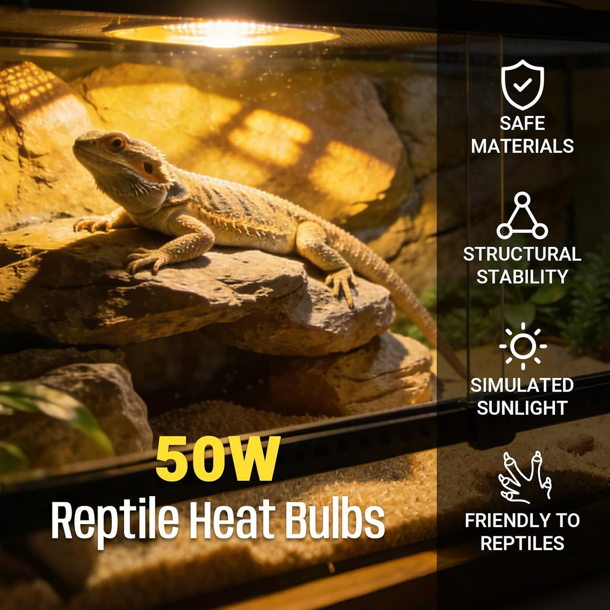 CALPALMY 4-Pack 50W UVA+UVB Bulbs - 50.0 Watts - image 2