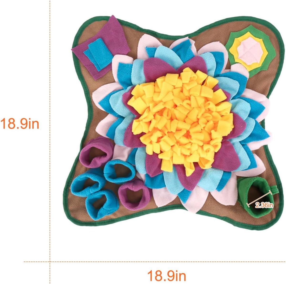 Snuffle Mat for Small Medium Dogs Nose Smell Training - Grey - image 2