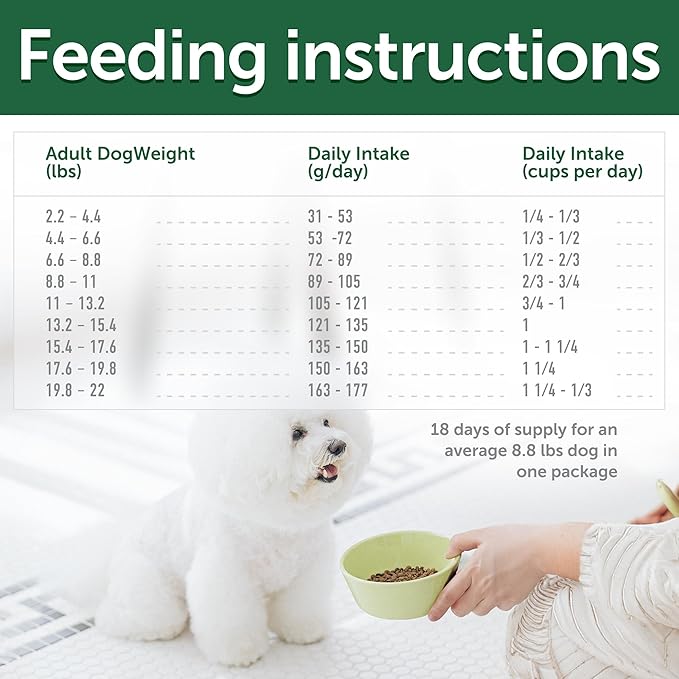 Nature's Protection Superior Care White Dogs Grain-Free Dry Dog Food - High Protein, Tear Stain Dog Food for Small & Mini Breeds Light Coated Adult Dogs, Fresh Pet Meal, Salmon, 3.3 lb