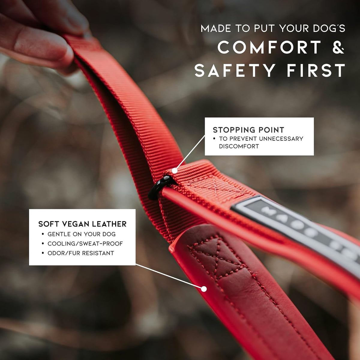 MADE TO ROAM Premium Everyday Dog Collar - Michigan Autumn / Size 2 - image 3