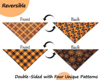 2PCS Christmas Dog Bandanas – Red and Green Plaid with Tassels - BIG FRENCHIES